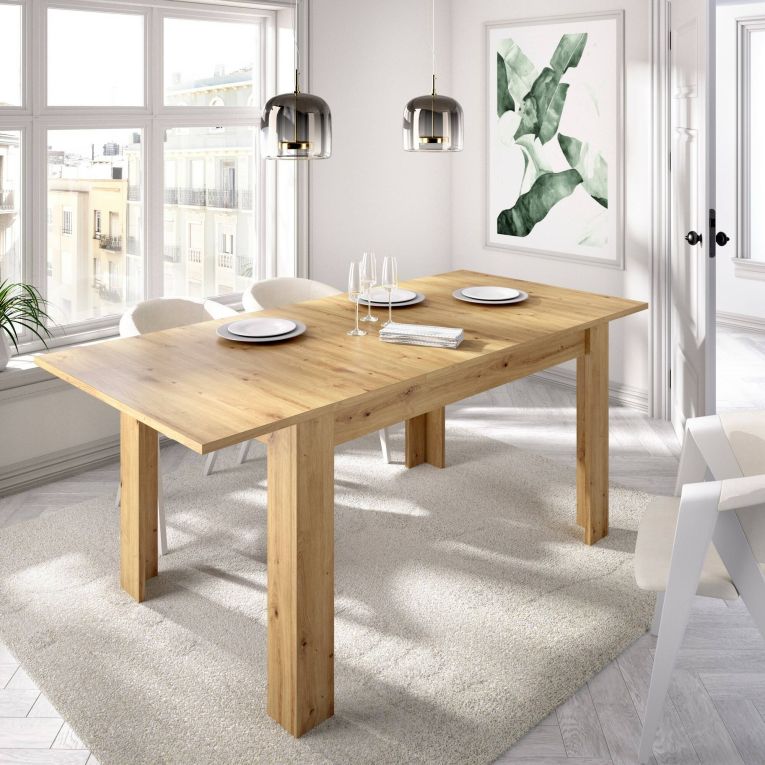 Tavolo allungabile 6-8 posti 140-190x90cm legno - Dencio