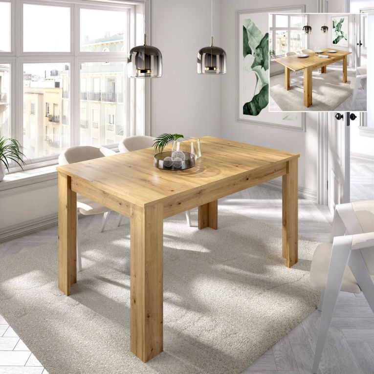 Tavolo allungabile 6-8 posti 140-190x90cm legno - Dencio