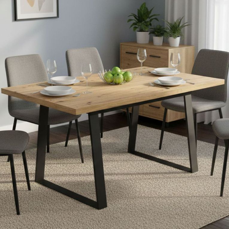 Tavolo allungabile 6-8 posti 160x90cm legno - Aryal