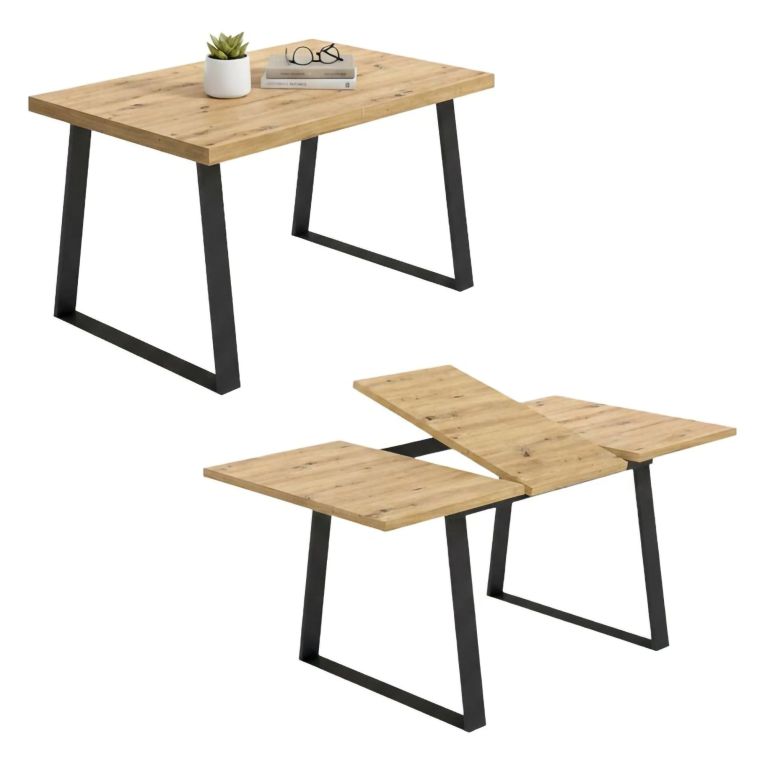 Tavolo allungabile 6-8 posti 160x90cm legno - Aryal