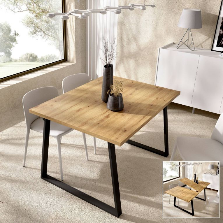 Tavolo allungabile 6-8 posti 160x90cm legno - Aryal