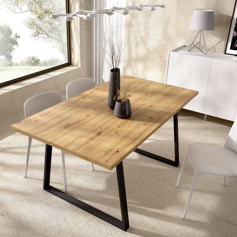 Tavolo allungabile 6-8 posti 160x90cm legno - Aryal