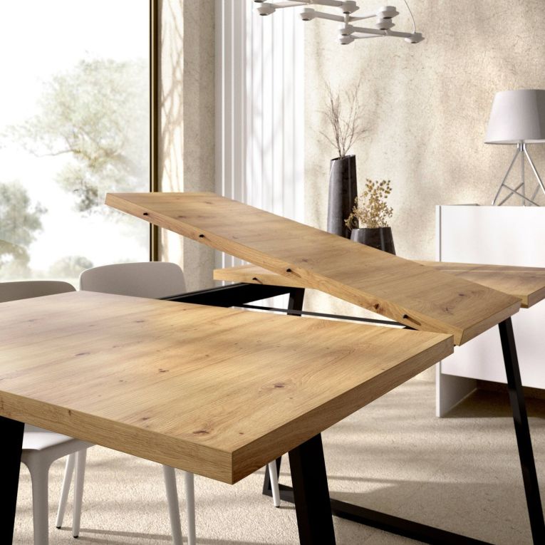 Tavolo allungabile 6-8 posti 160x90cm legno - Aryal