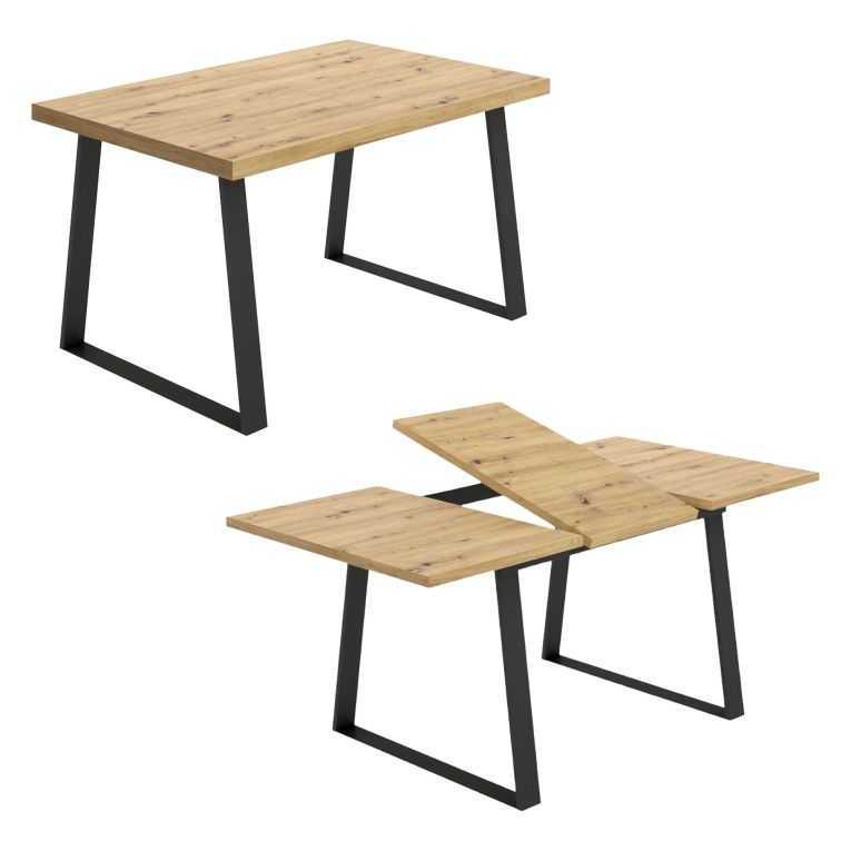 Tavolo allungabile 6-8 posti 160x90cm legno - Aryal