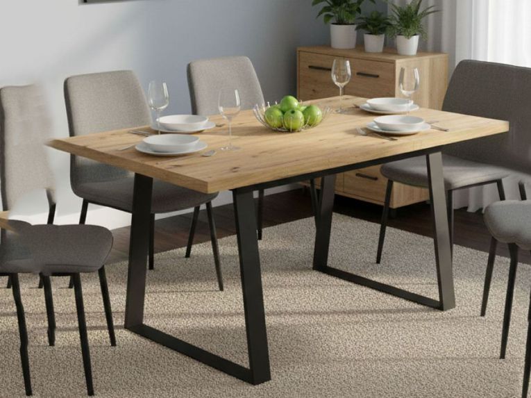 Tavolo allungabile 6-8 posti 160x90cm legno - Aryal