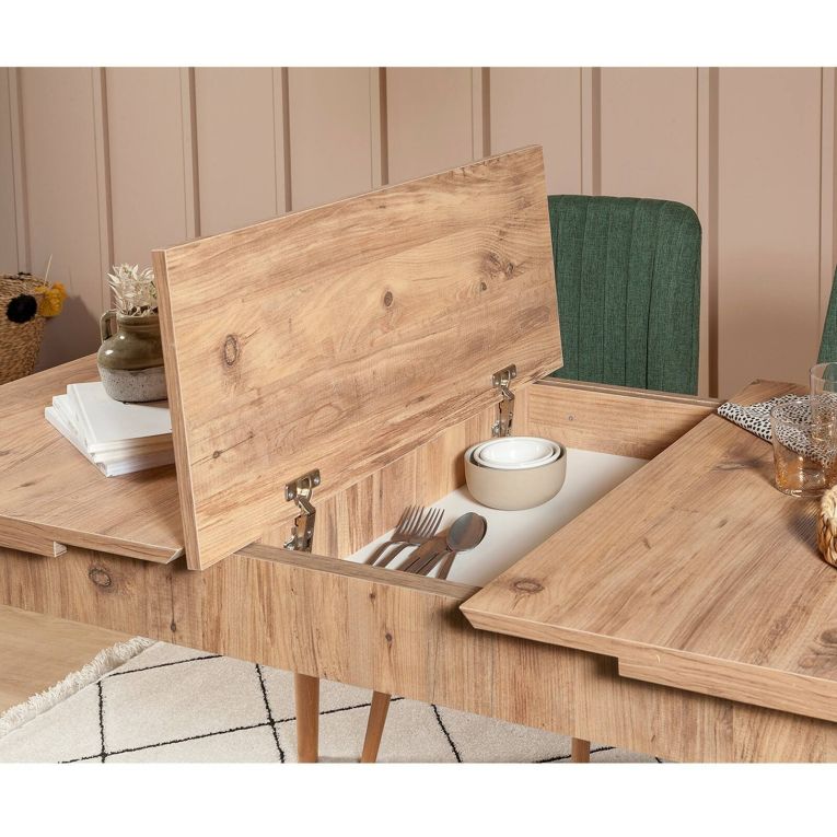 Tavolo allungabile 6-8 posti 165x80cm quercia - Loiano