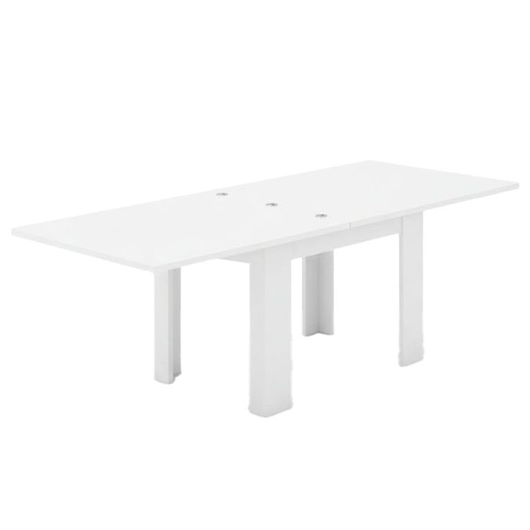 Tavolo allungabile 6-8 posti 90x90cm bianco anticato - Airin