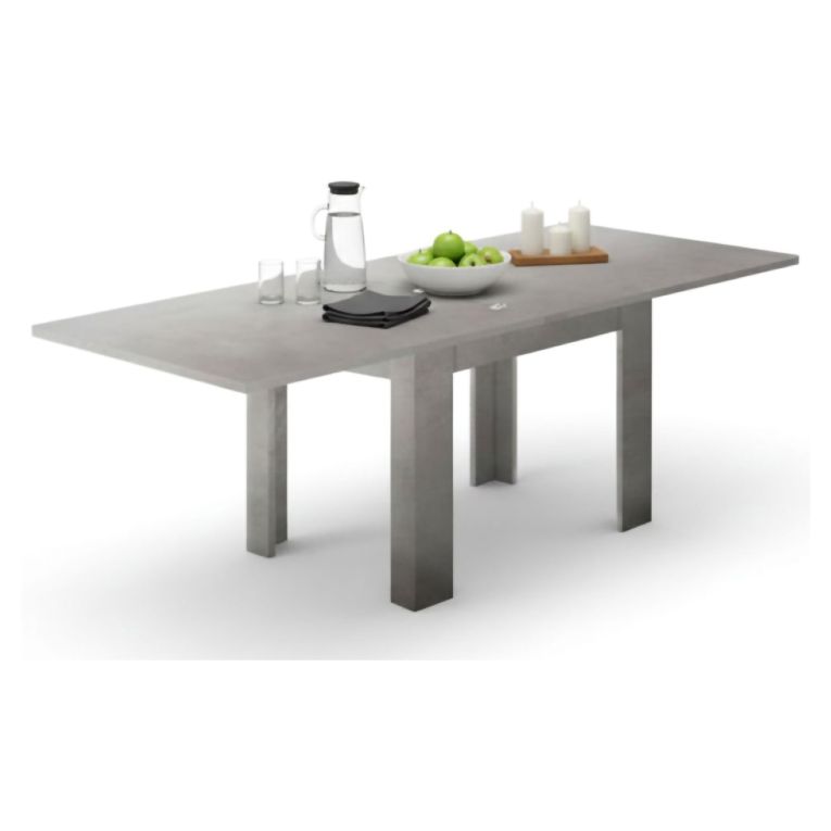 Tavolo allungabile 6-8 posti 90x90cm grigio - Airin