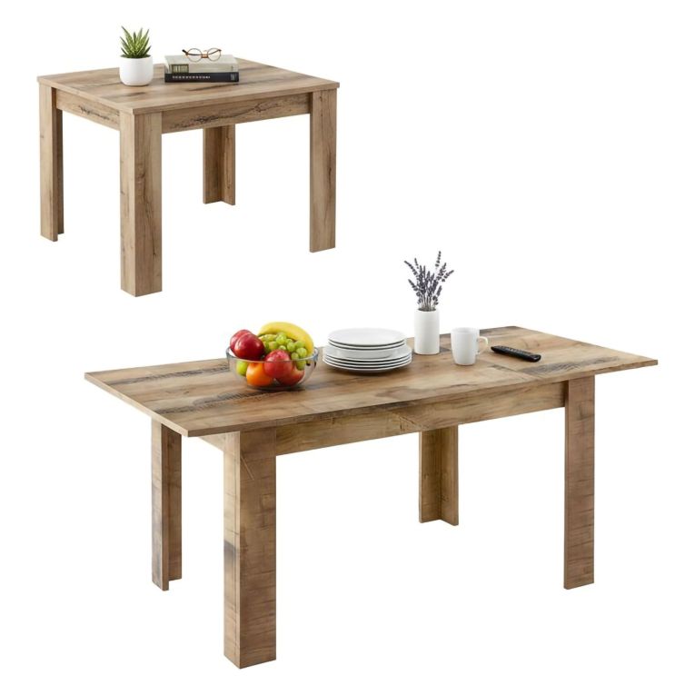 Tavolo allungabile 8-10 posti 137x90cm acacia - Takumi
