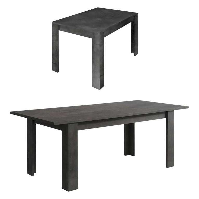 Tavolo allungabile 8-10 posti 137x90cm ardesia - Takumi
