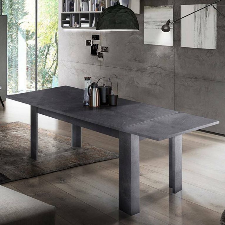 Tavolo allungabile 8-10 posti 140-190x90cm ardesia - Arizon