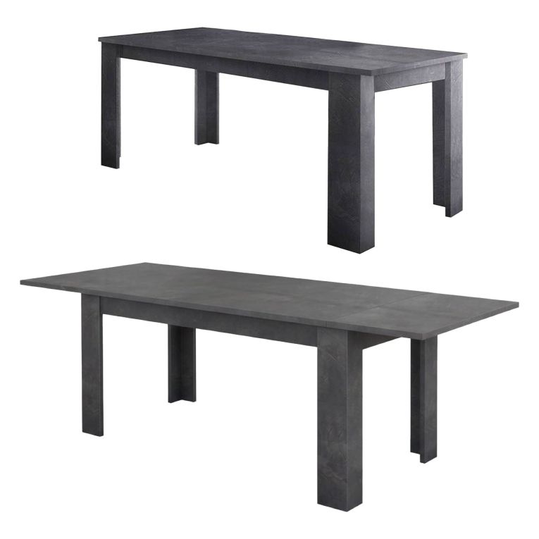 Tavolo allungabile 8-10 posti 140-190x90cm ardesia - Arizon