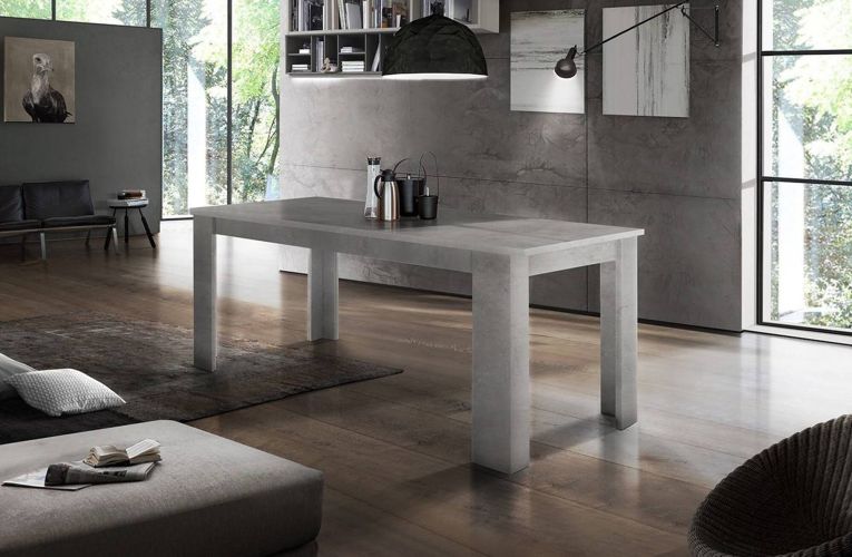 Tavolo allungabile 8-10 posti 140-190x90cm cemento - Arizon