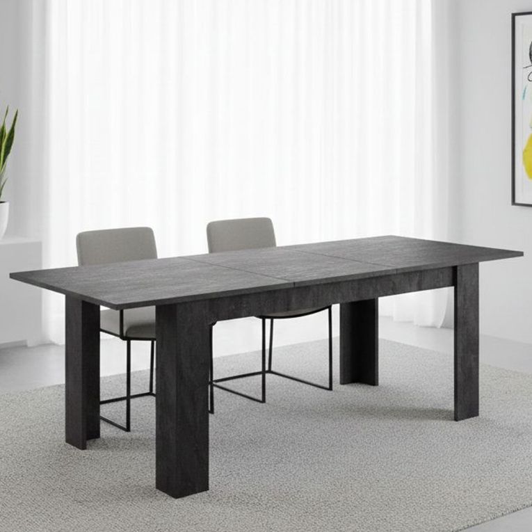 Tavolo allungabile 8-10 posti 160-220x88cm grigio - Artino