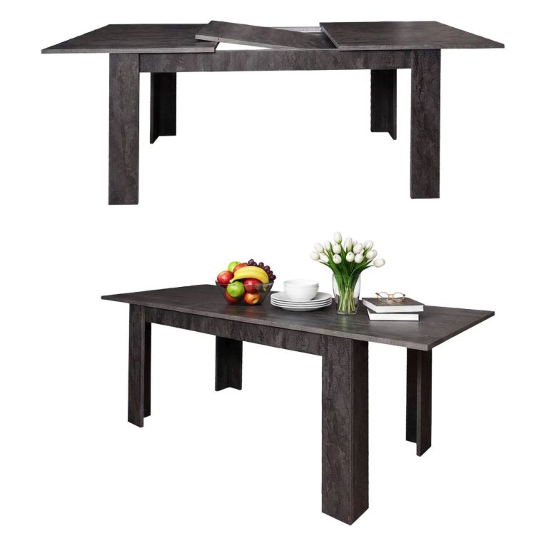 Tavolo allungabile 8-10 posti 160-220x88cm grigio - Artino