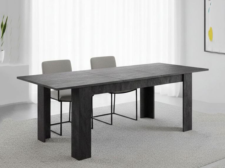 Tavolo allungabile 8-10 posti 160-220x88cm grigio - Artino