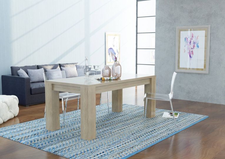 Tavolo allungabile 8-12 posti 160-210x90cm rovere -Agenore