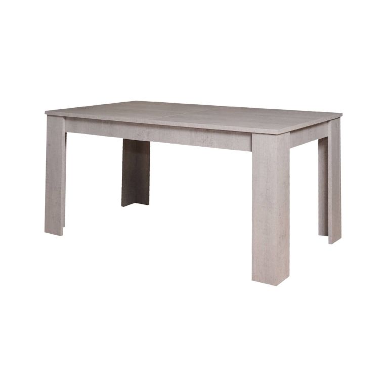 Tavolo allungabile Albatera, Consolle allungabile, Tavolo da pranzo allungabile, Consolle estensibile da cucina, 160-220x88h75 cm, Cemento