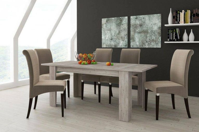 Tavolo allungabile Albatera, Consolle allungabile, Tavolo da pranzo allungabile, Consolle estensibile da cucina, 160-220x88h75 cm, Rovere