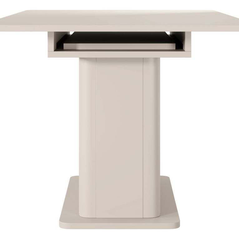 Tavolo Allungabile Beige 8 Posti Allungabile 160x90x75h cm, Meccanismo Estensione Allunga Centrale - Kariteni