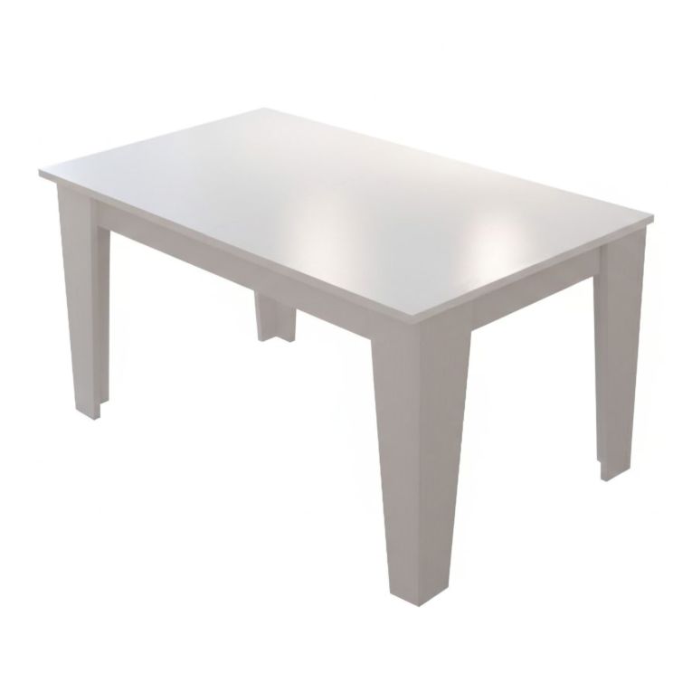 Tavolo Allungabile Bianco Allungabile Meccanismo Estensione Allunga Centrale 200x88x78h cm, Lunghezza Massima 200 cm - Salmour