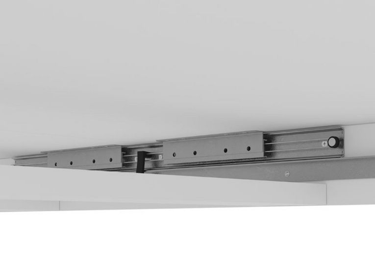 Tavolo Allungabile Bianco Lucido 8 Posti Allungabile 160x90.5x76.5h cm, - Colosimi