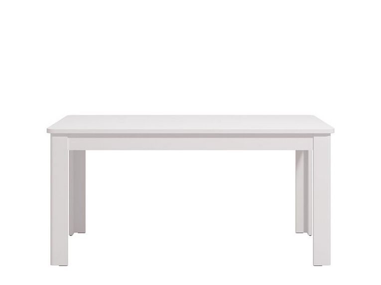 Tavolo Allungabile Bianco Lucido 8 Posti Allungabile 160x90.5x76.5h cm, - Colosimi