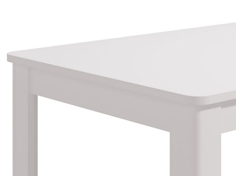 Tavolo Allungabile Bianco Lucido 8 Posti Allungabile 160x90.5x76.5h cm, - Colosimi