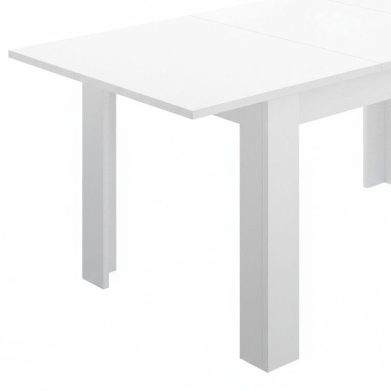 Tavolo allungabile Caladora, Consolle estensibile multiposizione, Tavolo da pranzo con allunga, 140-190x90h77 cm, Bianco