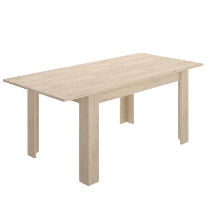 Tavolo allungabile Caladora, Consolle estensibile multiposizione, Tavolo da pranzo con allunga, 140-190x90h77 cm, Rovere