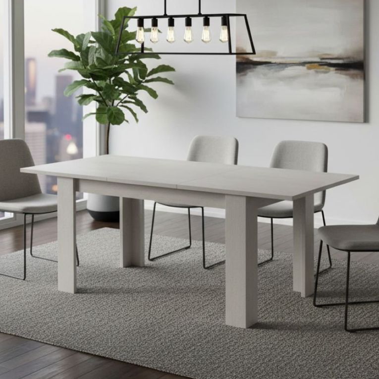 Tavolo allungabile classico 8-10 posti 160-220x88cm bianco - Artino