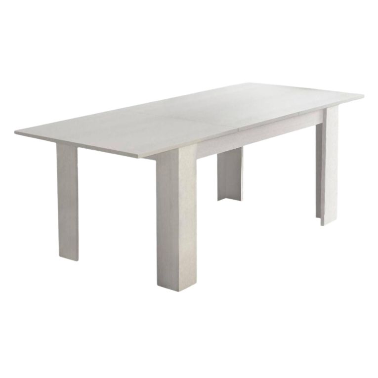 Tavolo allungabile classico 8-10 posti 160-220x88cm bianco - Artino