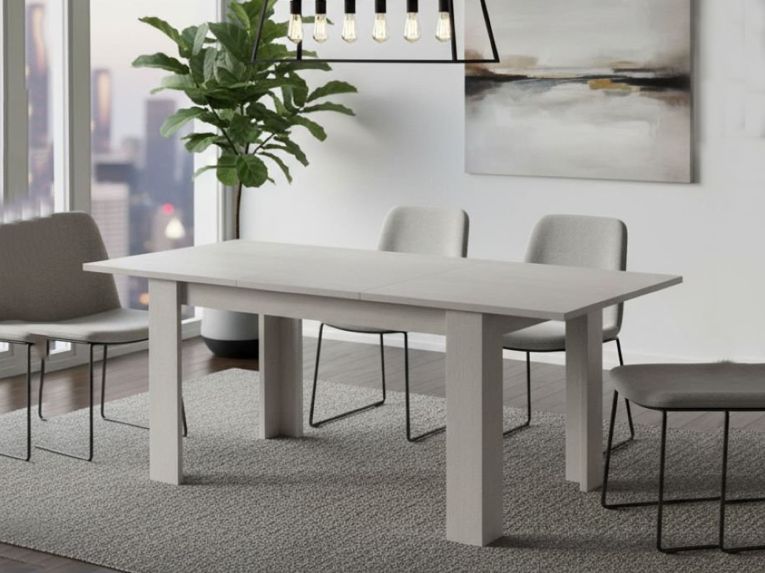 Tavolo allungabile classico 8-10 posti 160-220x88cm bianco - Artino