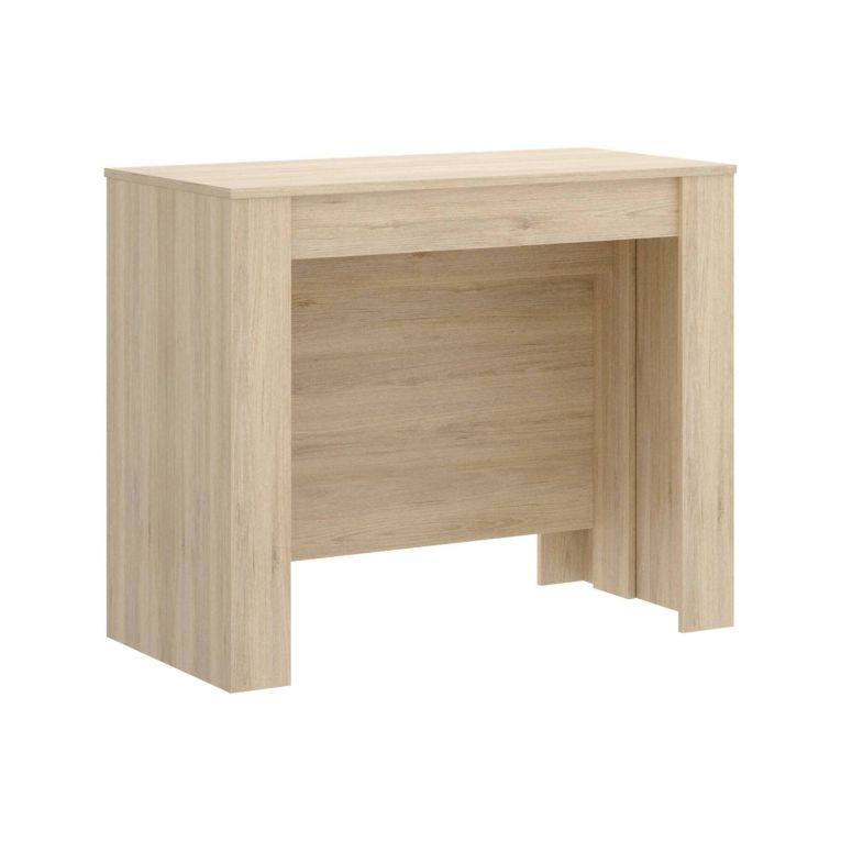Tavolo allungabile Cognolo, Consolle estensibile multiposizione, Tavolo da pranzo multiuso, 54-239x90h77 cm, Rovere