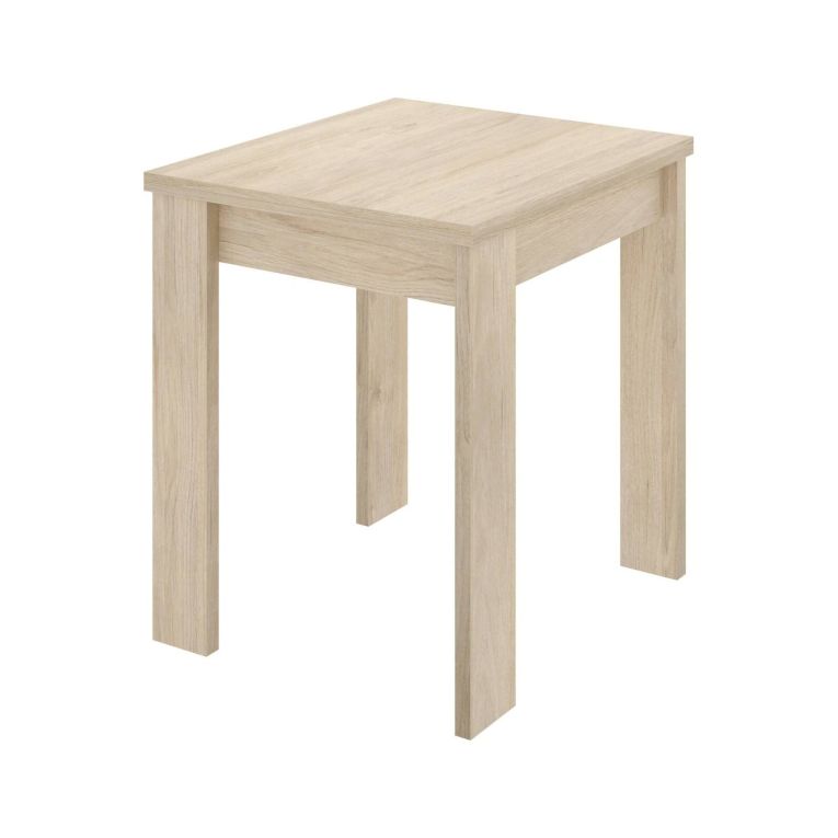 Tavolo allungabile Comer, Consolle estensibile multiposizione,Tavolo consolle ausiliare pieghevole, 79-134x67h79 cm, Rovere