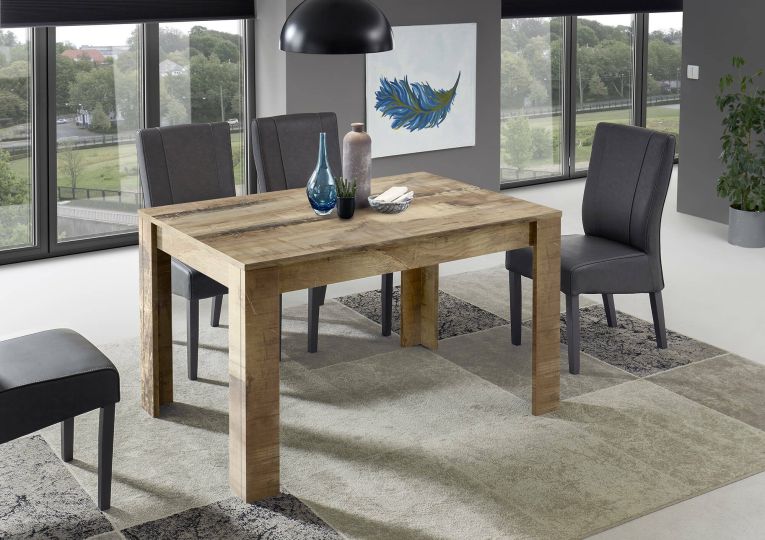 Tavolo allungabile Corbara, Consolle con allunghe, Tavolo da pranzo multiuso, Ripiano estensibile da cucina, Made in Italy, 137x90 h79 cm, Acacia
