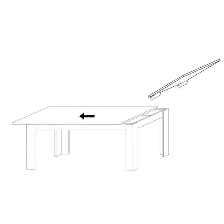 Tavolo allungabile Corbara, Consolle con allunghe, Tavolo da pranzo multiuso, Ripiano estensibile da cucina, Made in Italy, 137x90 h79 cm, Acacia
