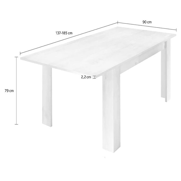Tavolo allungabile Corbara, Consolle con allunghe, Tavolo da pranzo multiuso, Ripiano estensibile da cucina, Made in Italy, 137x90 h79 cm, Ardesia