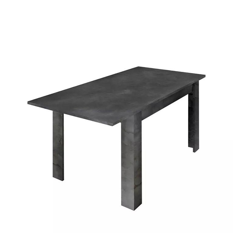 Tavolo allungabile Corbara, Consolle con allunghe, Tavolo da pranzo multiuso, Ripiano estensibile da cucina, Made in Italy, 137x90 h79 cm, Ardesia