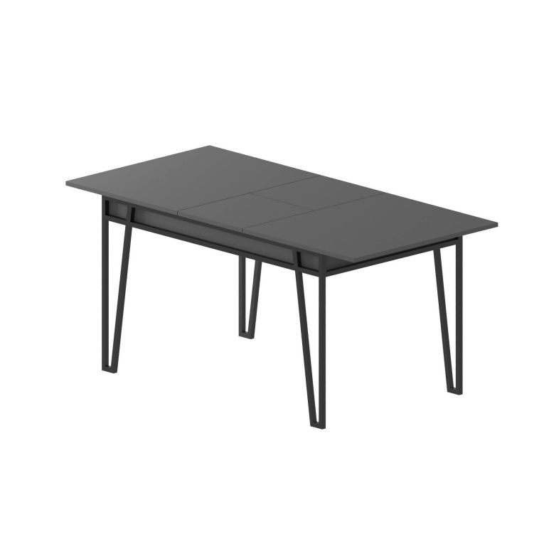 Tavolo allungabile elegante 6-8 posti 170x80cm antracite - Terralba