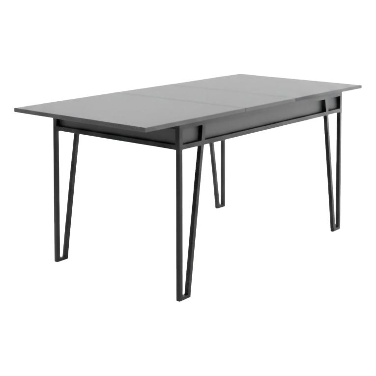 Tavolo allungabile elegante 6-8 posti 170x80cm antracite - Terralba