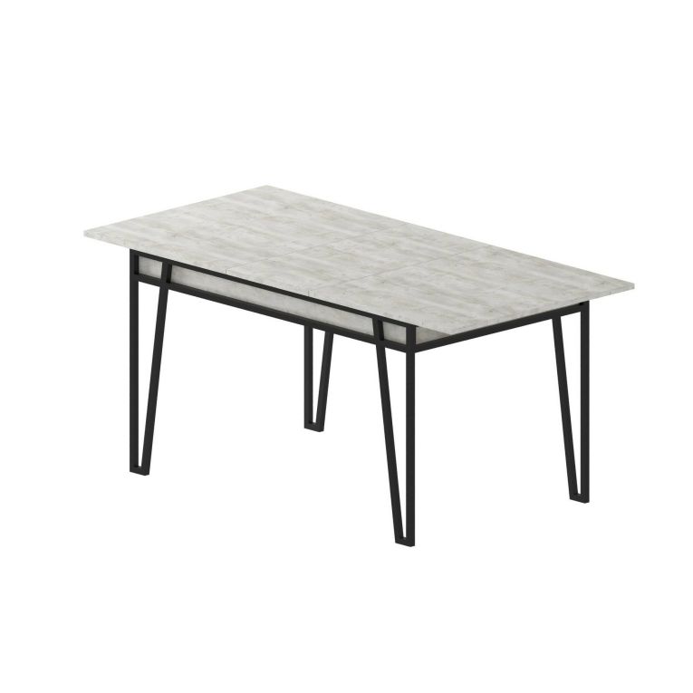 Tavolo allungabile elegante 6-8 posti 170x80cm bianco - Terralba