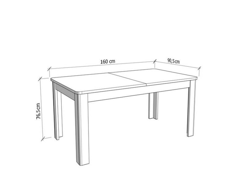 Tavolo Allungabile Marrone Noce 8 Posti Allungabile 160x91x77h cm, Effetto Invecchiato - Colosimi