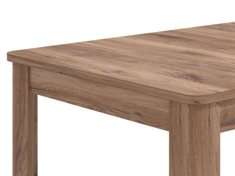Tavolo Allungabile Marrone Noce 8 Posti Allungabile 160x91x77h cm, Effetto Invecchiato - Colosimi