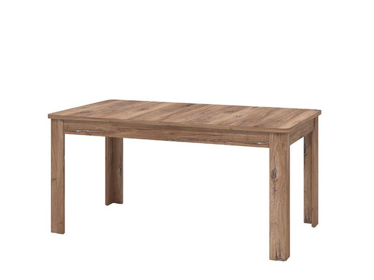 Tavolo Allungabile Marrone Noce 8 Posti Allungabile 160x91x77h cm, Effetto Invecchiato - Colosimi