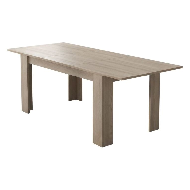 Tavolo Allungabile Marrone Olmo Allungabile Meccanismo Estensione Allunga Centrale 220x90x75h cm, Lunghezza Massima 220 cm - Campora