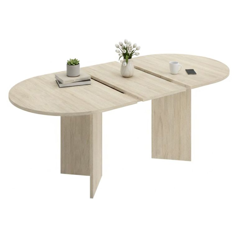 Tavolo Allungabile Marrone Rovere 6 Posti Allungabile 90x140x76h cm, - Espanola