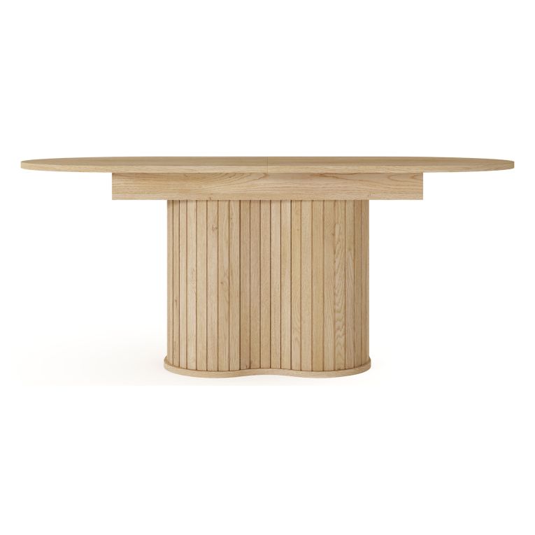 Tavolo Allungabile Marrone Rovere 8 Posti Allungabile 180x90x76h cm, Meccanismo Estensione Allunga Centrale - Kasota