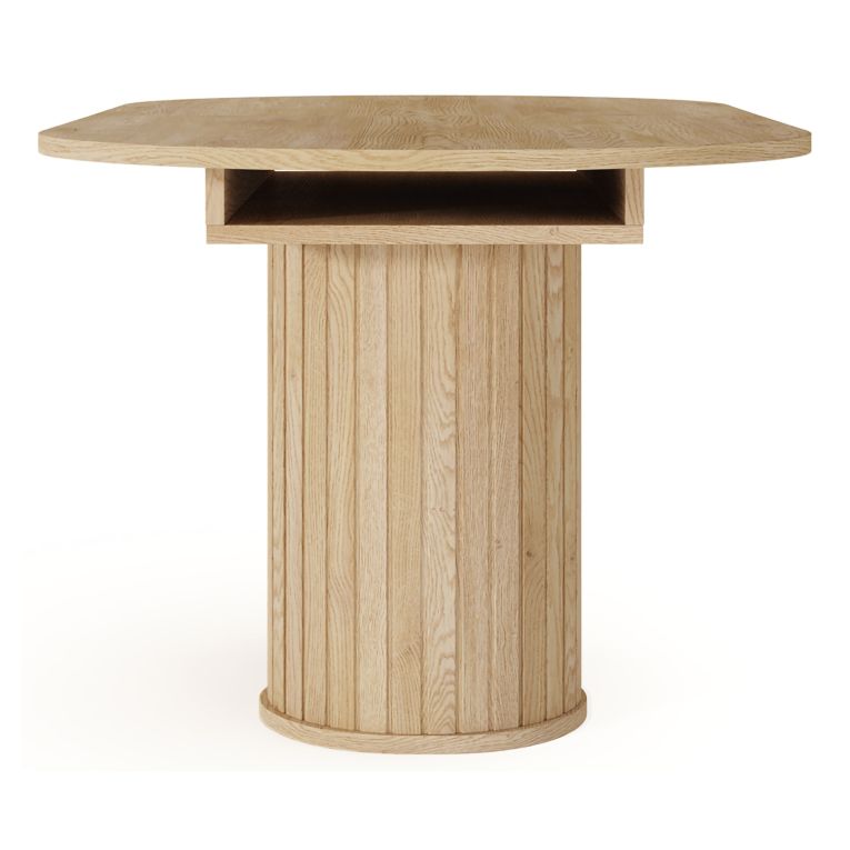 Tavolo Allungabile Marrone Rovere 8 Posti Allungabile 180x90x76h cm, Meccanismo Estensione Allunga Centrale - Kasota