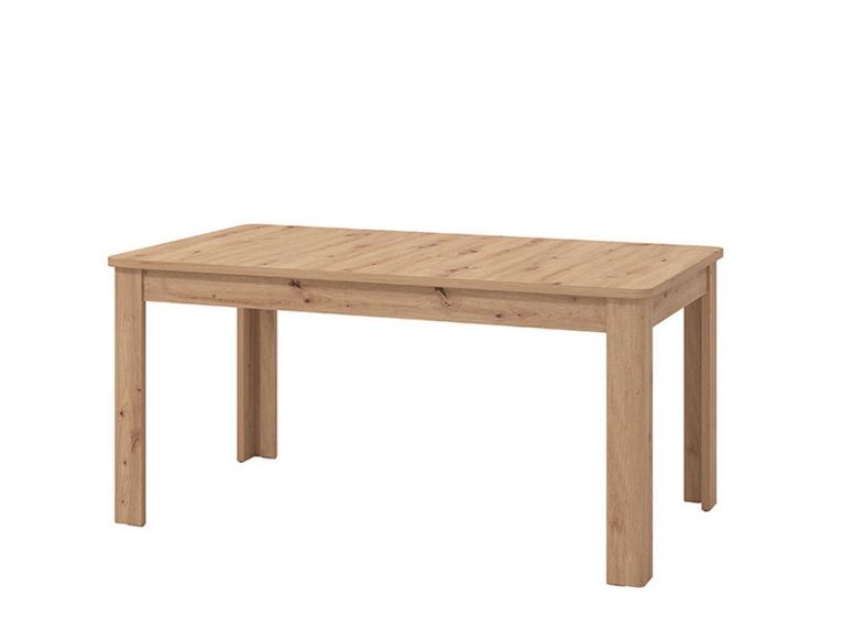Tavolo Allungabile Marrone Rovere Nodi 8 Posti Allungabile 160x90.5x76.5h cm, - Colosimi